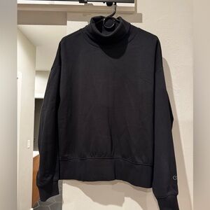 CALIA by Carrie Underwood Black Sweatshirt Cozy Turtleneck